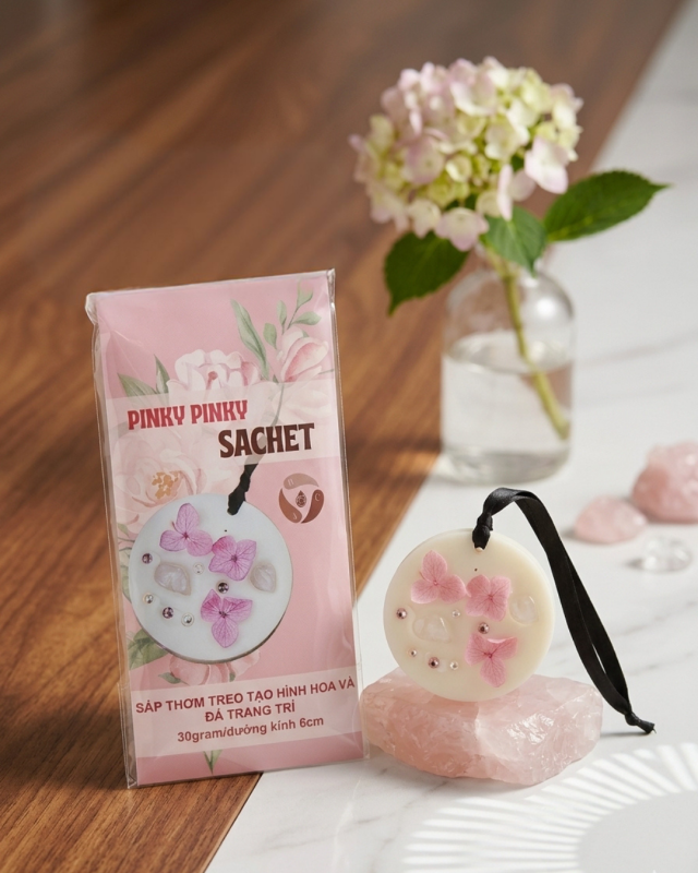 [KHỬ MÙI] SÁP TREO KHUẾCH TÁN THÍCH HỢP LÀM QUÀ CHO MẸ_PINKY FLORAL