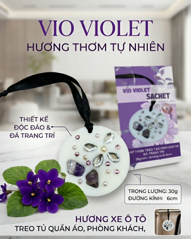 [KHỬ MÙI] SÁP TREO KHUẾCH TÁN THÍCH HỢP LÀM QUÀ CHO MẸ_VIOLET