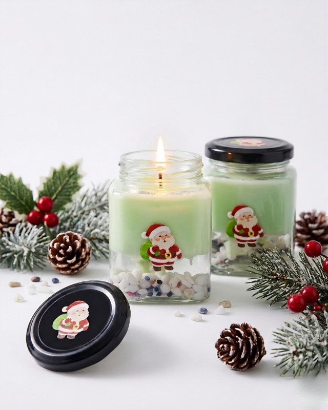[XMAS] NẾN GIÁNG SINH TẠO HIỆU ỨNG CẦU TUYẾT XMAS GREEN